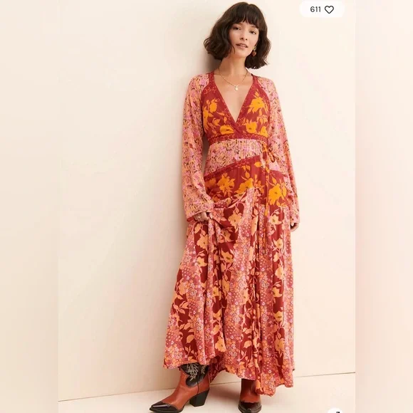 Free People Tilda Wrap Dress, Various Sizes NWOT - Picture 5 of 9